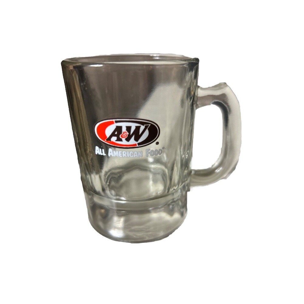 A&W ROOTBEER Vintage 1970’s Mini Kiddie Mug USA Map Logo 3.25” Tall